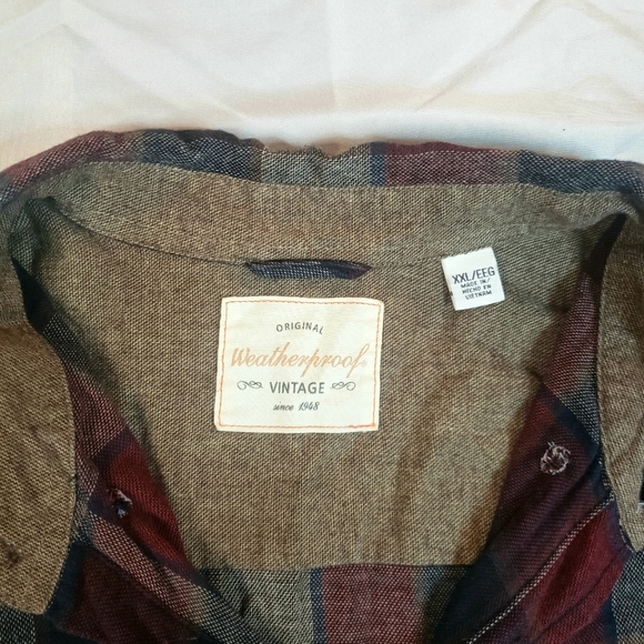 Original weatherproof, Vintage Womens Plaid Button Down Shirt, Size: XXL… - Picture 6 of 11